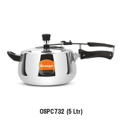 ORANGE - TRIPLY HANDI INNER LID PRESSURE COOKER