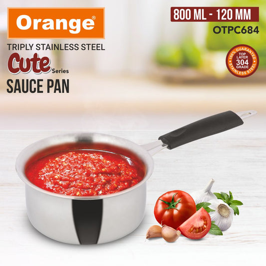 ORANGE TRIPLY CUTE SERIES SAUCE PAN 120MM